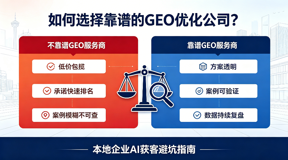 馆陶如何选择靠谱的GEO优化公司？本地企业AI获客避坑指南